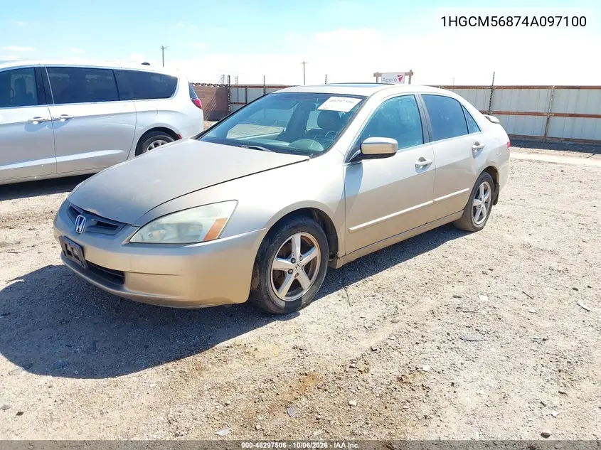 2004 HONDA ACCORD VIN 1HGCM56874A097100 — фото 2