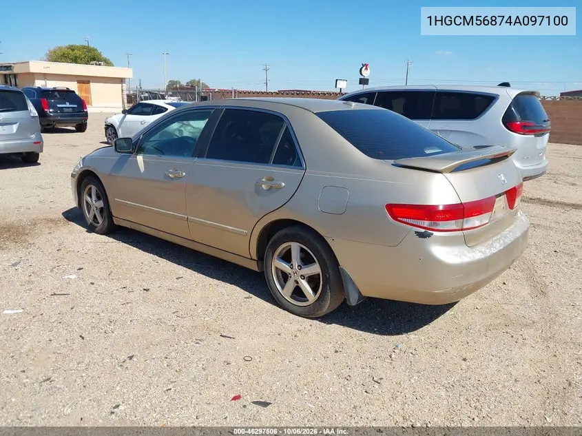 2004 HONDA ACCORD VIN 1HGCM56874A097100 — фото 3
