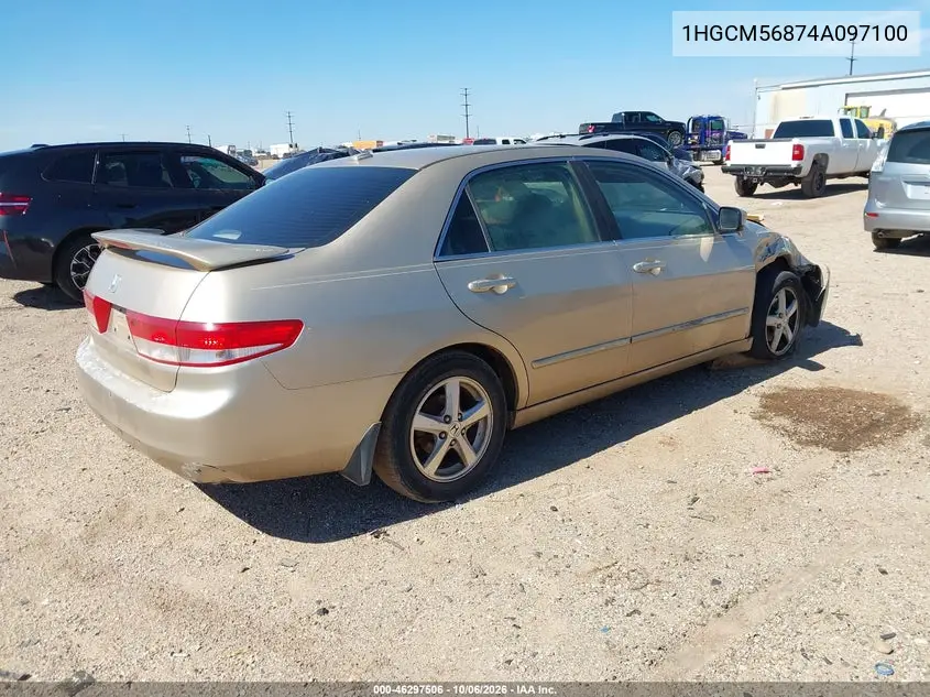 2004 HONDA ACCORD VIN 1HGCM56874A097100 — фото 4