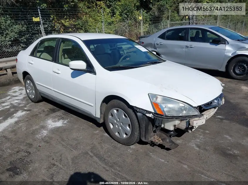 HONDA ACCORD 2004, VIN 1HGCM56374A125353