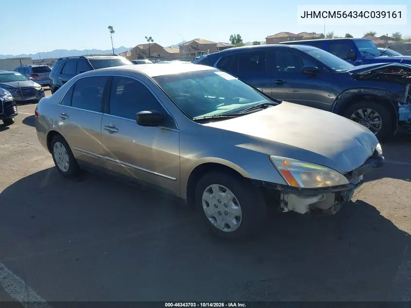 HONDA ACCORD 2004, VIN JHMCM56434C039161
