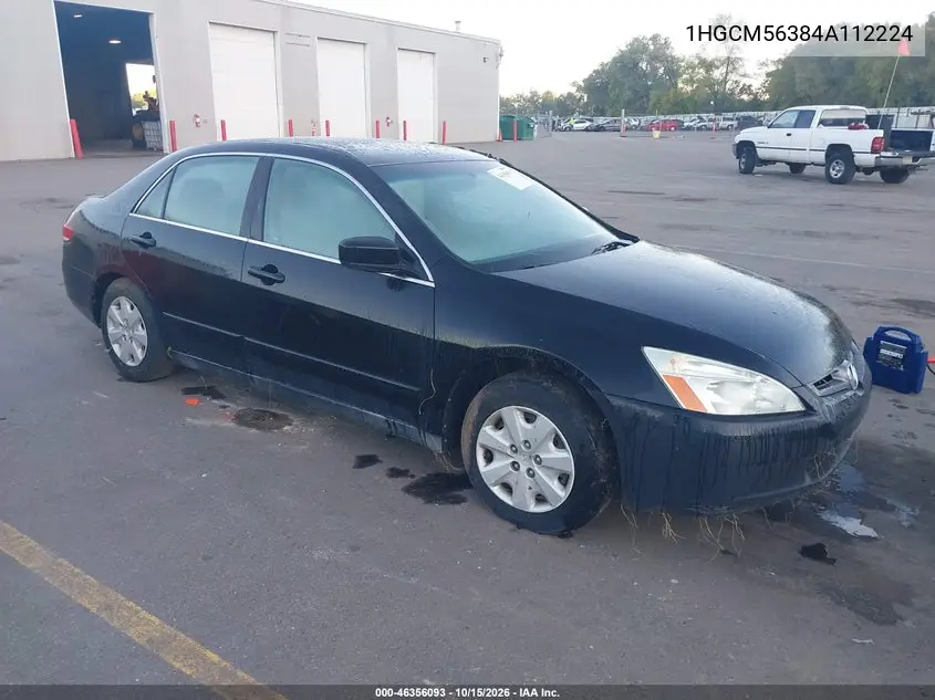 HONDA ACCORD 2004, VIN 1HGCM56384A112224