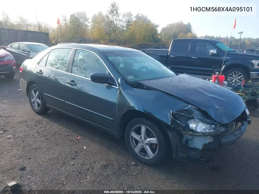 HONDA ACCORD 2004, VIN 1HGCM568X4A095101