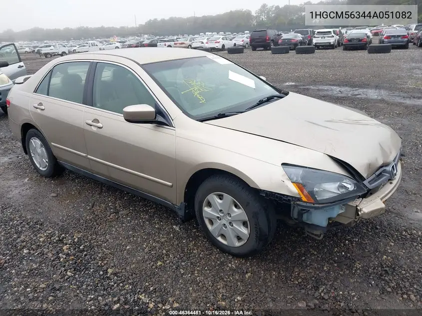 HONDA ACCORD 2004, VIN 1HGCM56344A051082