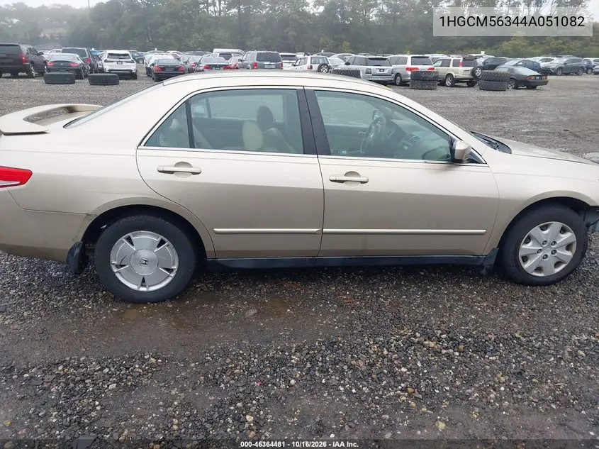 2004 HONDA ACCORD VIN 1HGCM56344A051082 — фото 13