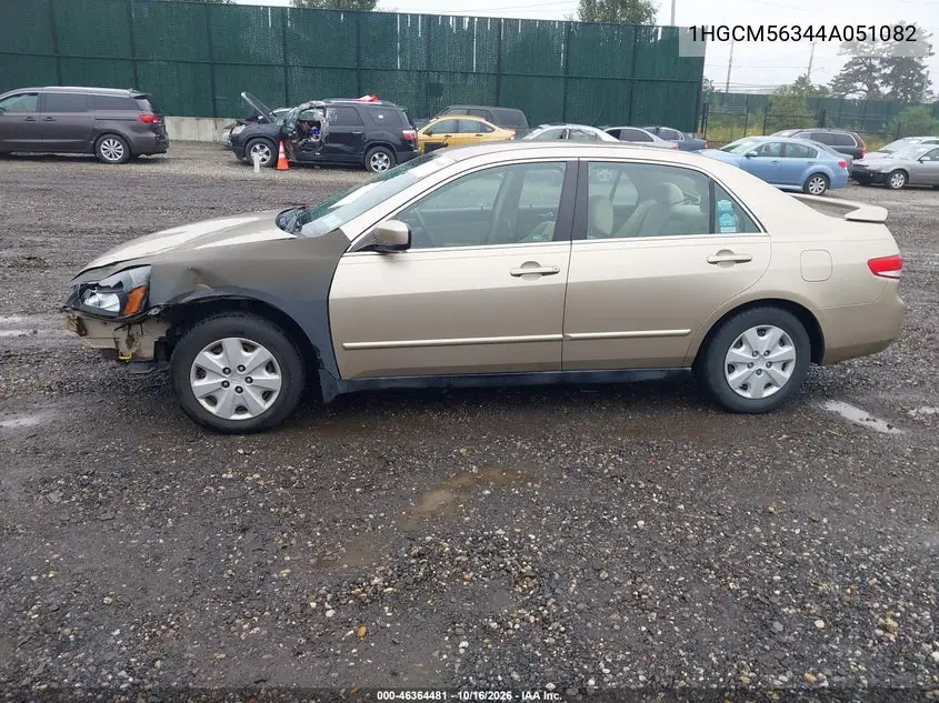 2004 HONDA ACCORD VIN 1HGCM56344A051082 — фото 14