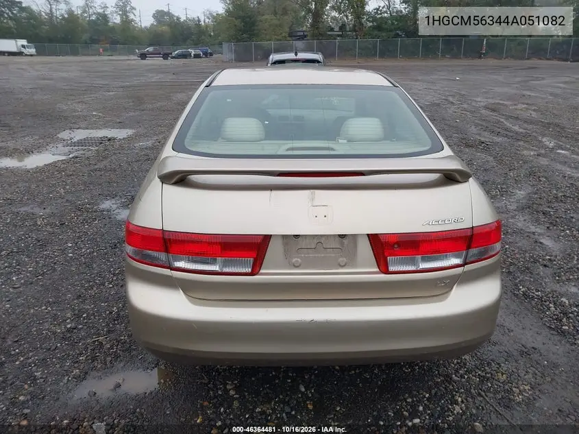 2004 HONDA ACCORD VIN 1HGCM56344A051082 — фото 16