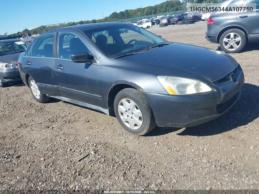 HONDA ACCORD 2004, VIN 1HGCM56344A107750