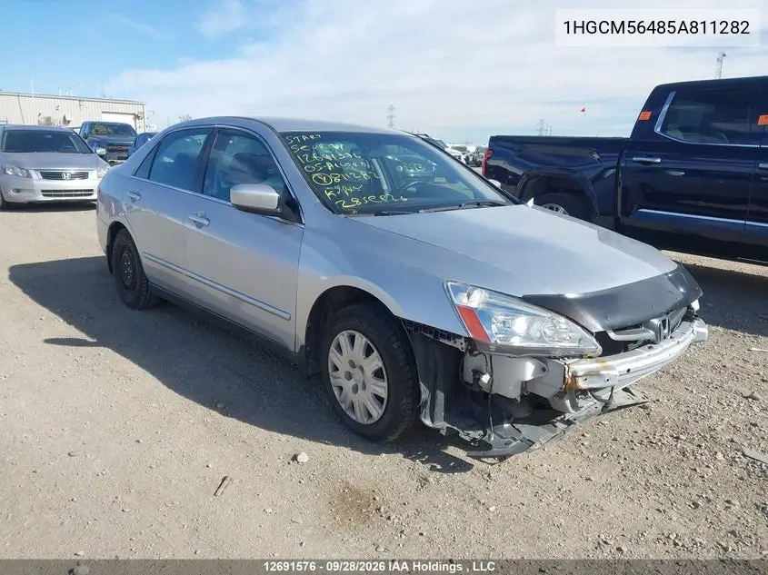 HONDA ACCORD 2005, VIN 1HGCM56485A811282