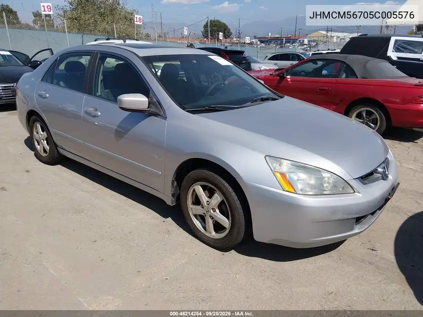HONDA ACCORD 2005, VIN JHMCM56705C005576