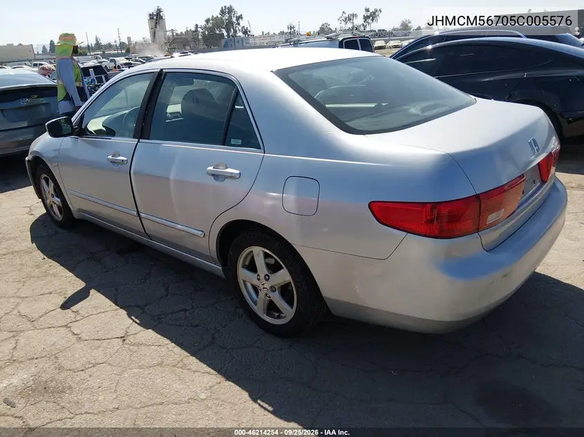 2005 HONDA ACCORD VIN JHMCM56705C005576 — фото 3