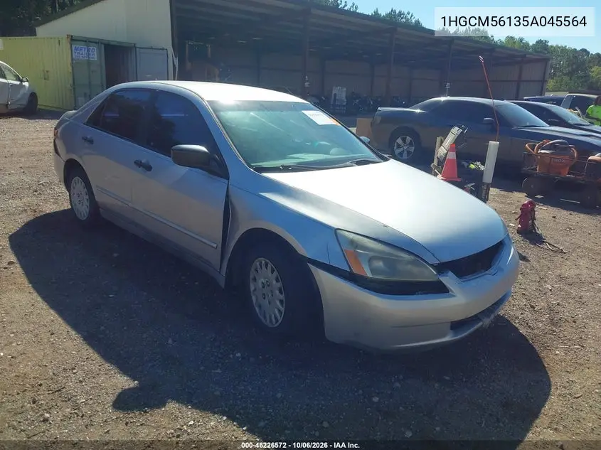 HONDA ACCORD 2005, VIN 1HGCM56135A045564