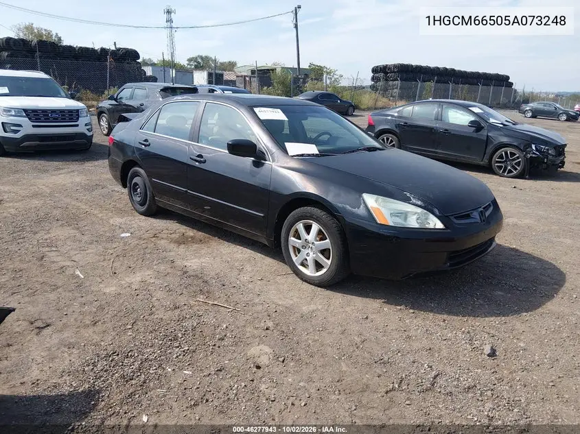 HONDA ACCORD 2005, VIN 1HGCM66505A073248