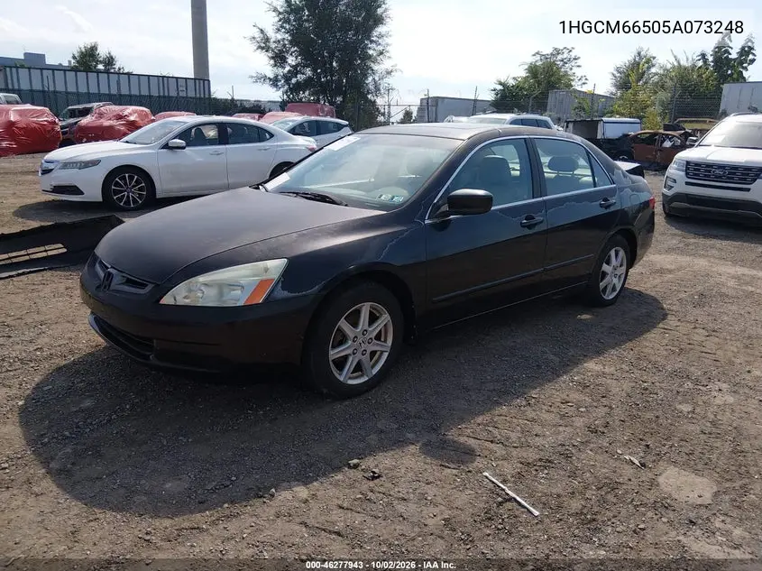 2005 HONDA ACCORD VIN 1HGCM66505A073248 — фото 2