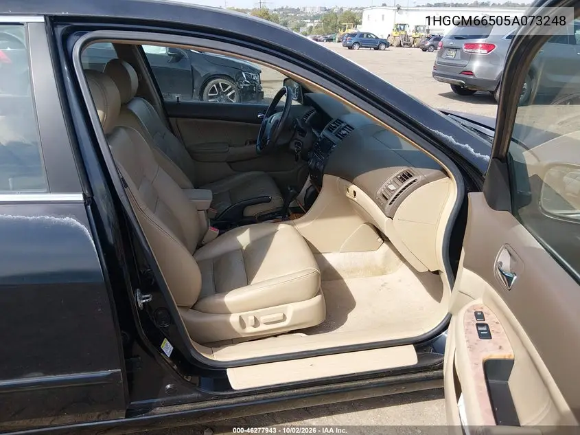 2005 HONDA ACCORD VIN 1HGCM66505A073248 — фото 5
