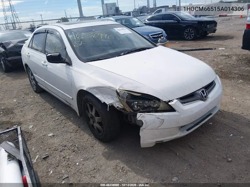 HONDA ACCORD 2005, VIN 1HGCM66515A014306