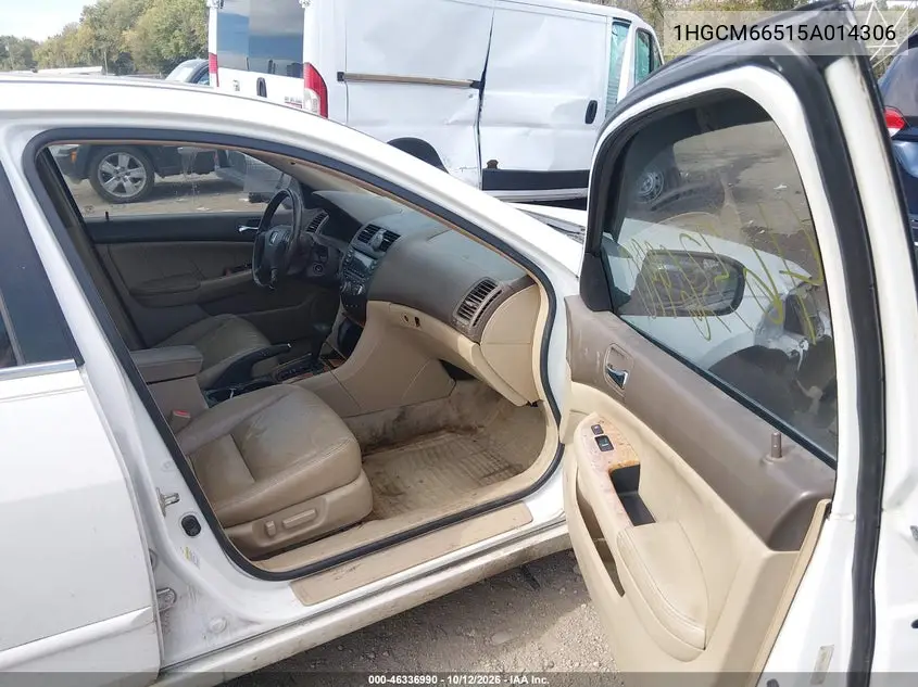 2005 HONDA ACCORD VIN 1HGCM66515A014306 — фото 5