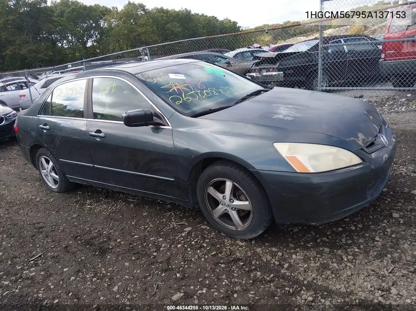 HONDA ACCORD 2005, VIN 1HGCM56795A137153