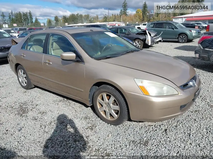 HONDA ACCORD 2005, VIN 1HGCM66595A080344