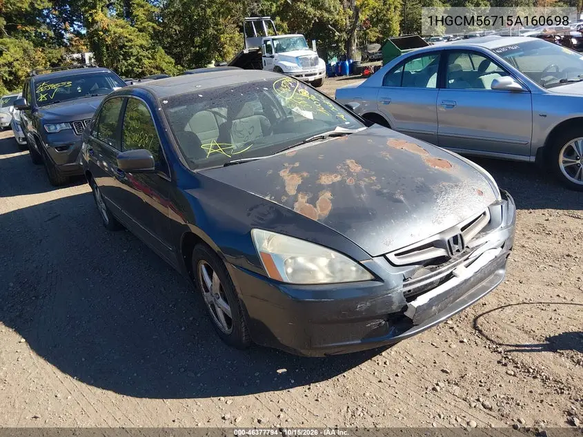 HONDA ACCORD 2005, VIN 1HGCM56715A160698