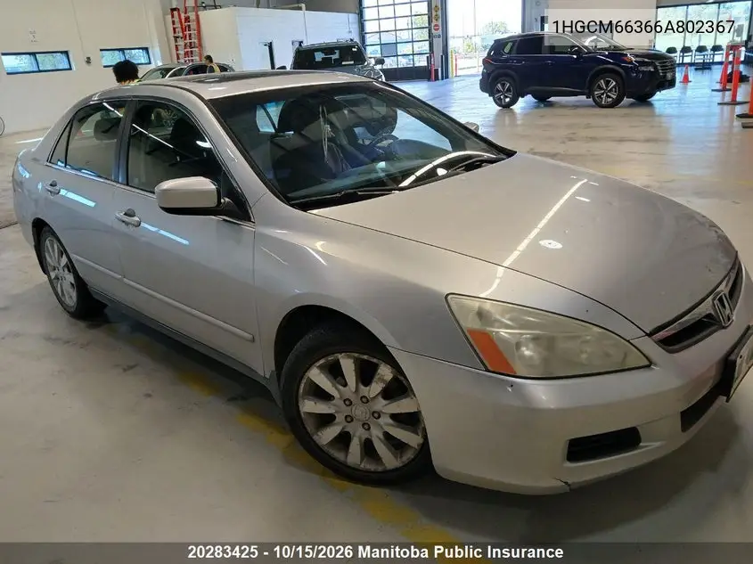 HONDA ACCORD 2006, VIN 1HGCM66366A802367