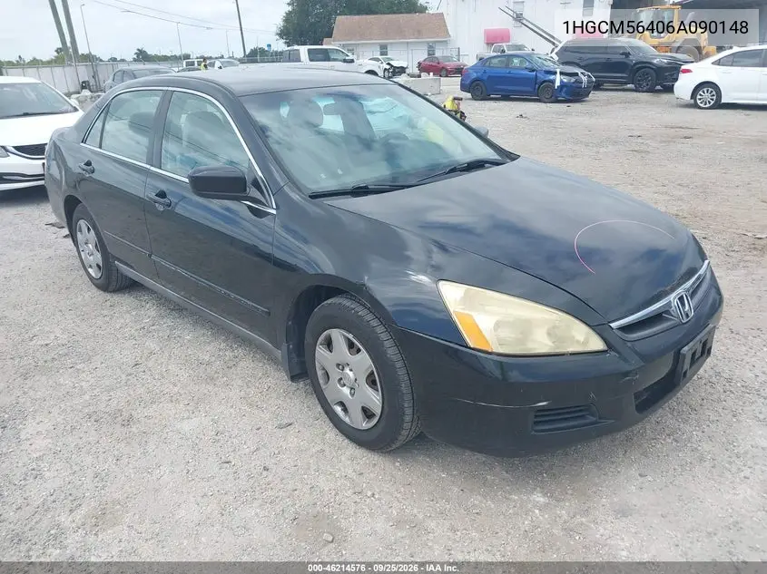 HONDA ACCORD 2006, VIN 1HGCM56406A090148