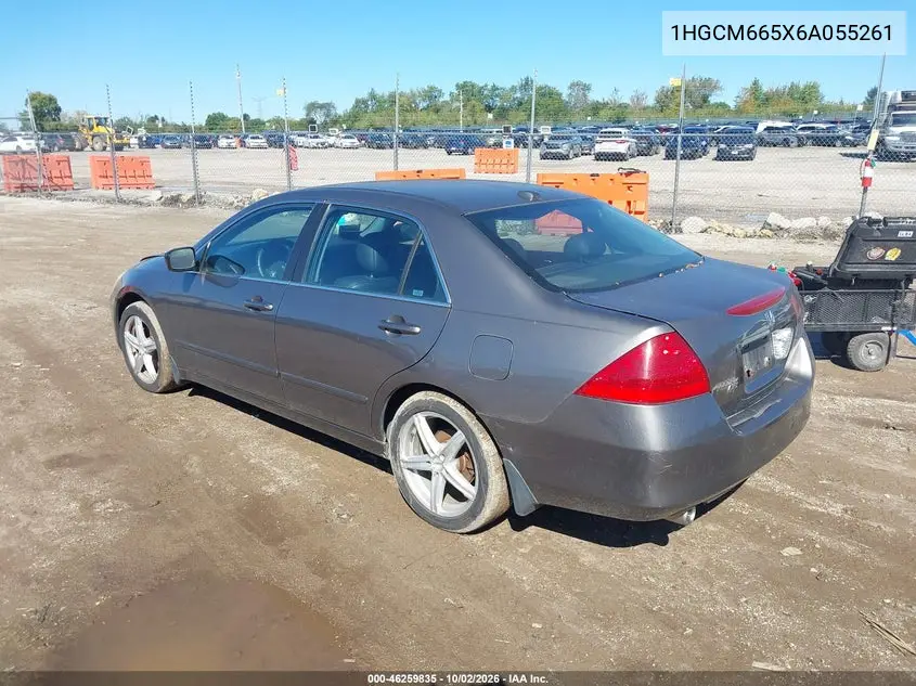 2006 HONDA ACCORD VIN 1HGCM665X6A055261 — фото 3