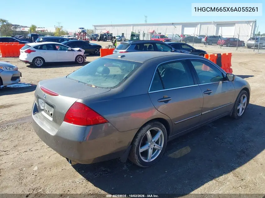 2006 HONDA ACCORD VIN 1HGCM665X6A055261 — фото 4