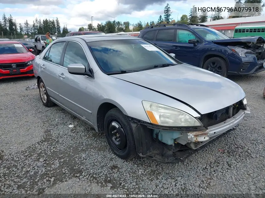 HONDA ACCORD 2006, VIN 1HGCM56796A079918