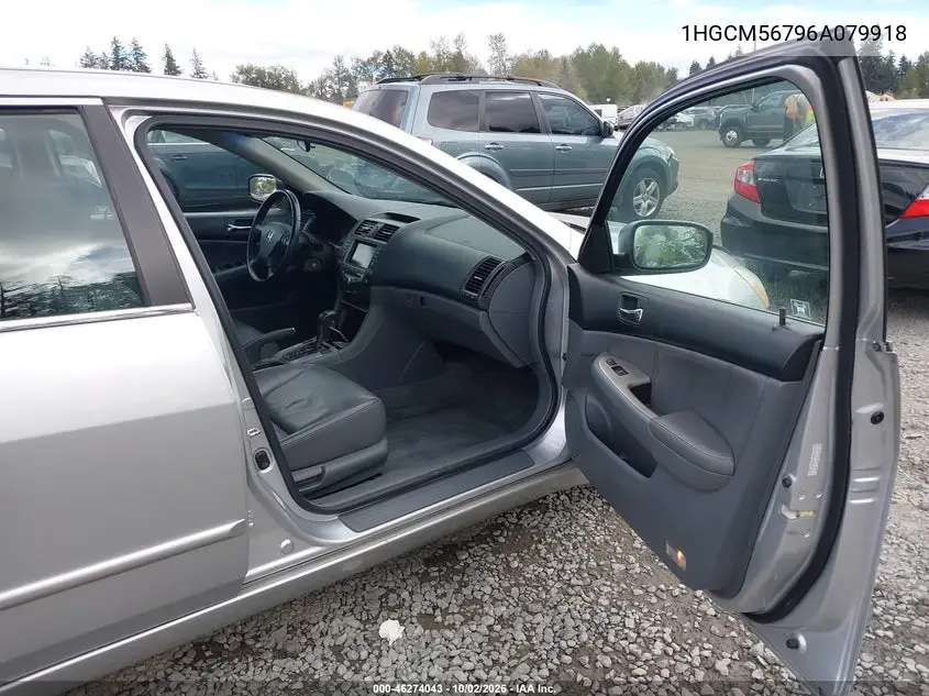 2006 HONDA ACCORD VIN 1HGCM56796A079918 — фото 5
