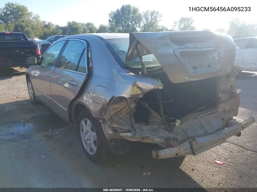 2006 HONDA ACCORD VIN 1HGCM56456A095233 — фото 3