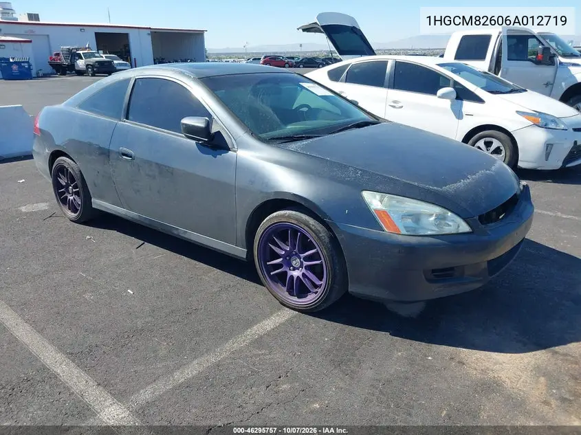 HONDA ACCORD 2006, VIN 1HGCM82606A012719