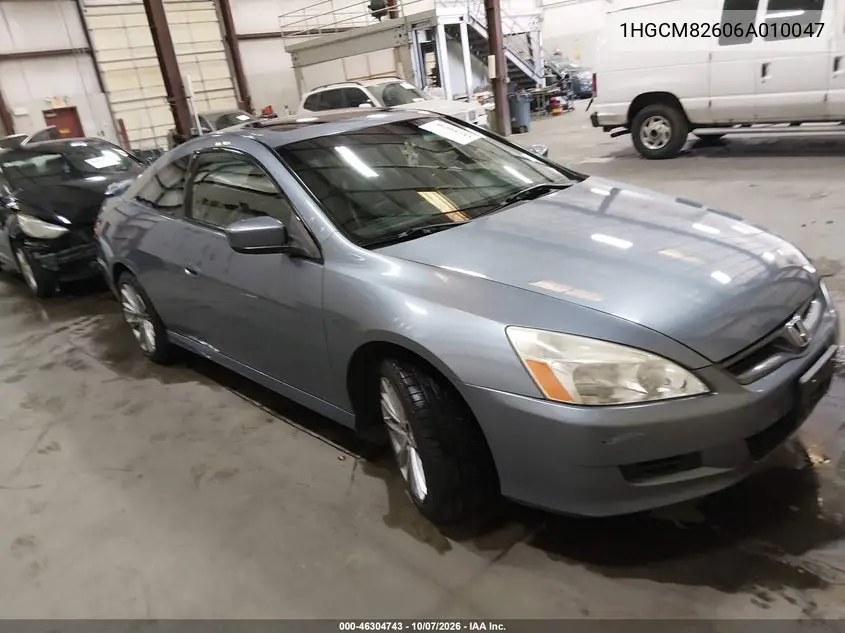 HONDA ACCORD 2006, VIN 1HGCM82606A010047