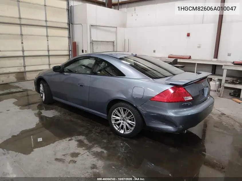 2006 HONDA ACCORD VIN 1HGCM82606A010047 — фото 3