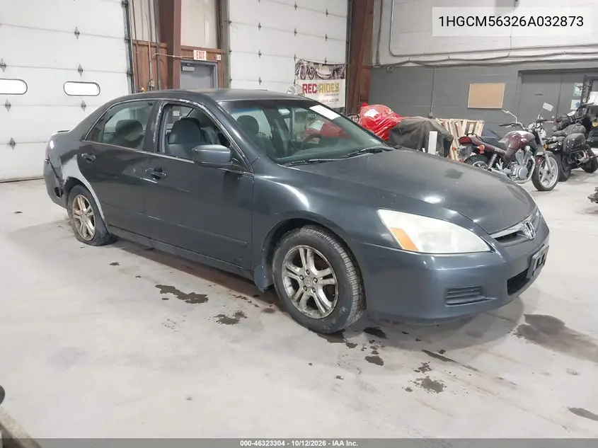 HONDA ACCORD 2006, VIN 1HGCM56326A032873