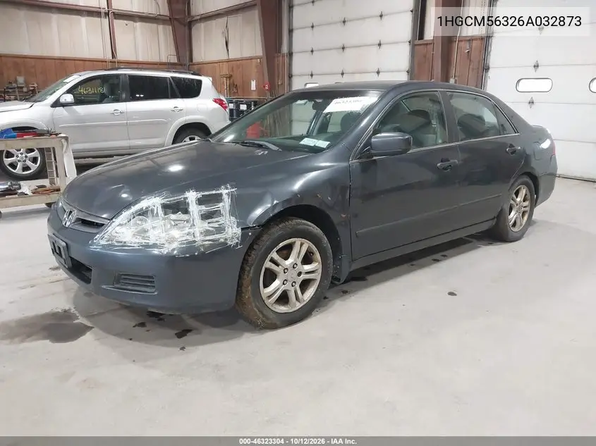 2006 HONDA ACCORD VIN 1HGCM56326A032873 — фото 2