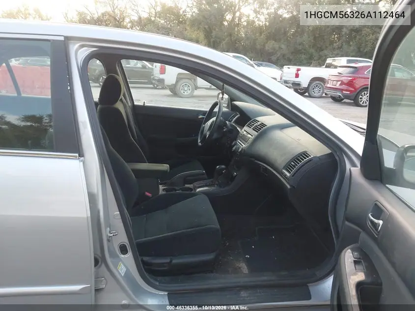 2006 HONDA ACCORD VIN 1HGCM56326A112464 — фото 5