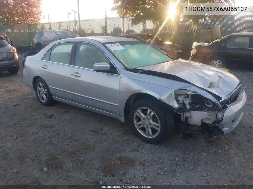 HONDA ACCORD 2006, VIN 1HGCM557X6A065107