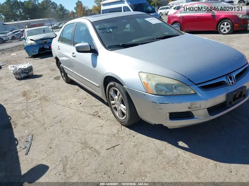 HONDA ACCORD 2006, VIN 1HGCM56846A029131