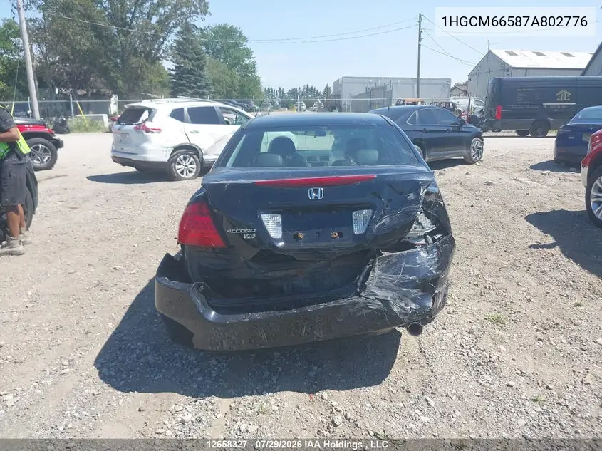 2007 HONDA ACCORD VIN 1HGCM66587A802776 — фото 16
