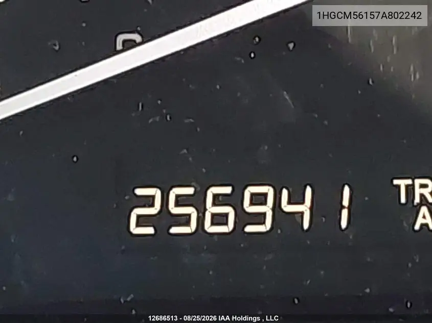 2007 HONDA ACCORD VIN 1HGCM56157A802242 — фото 15