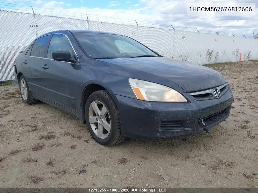 HONDA ACCORD 2007, VIN 1HGCM56767A812606