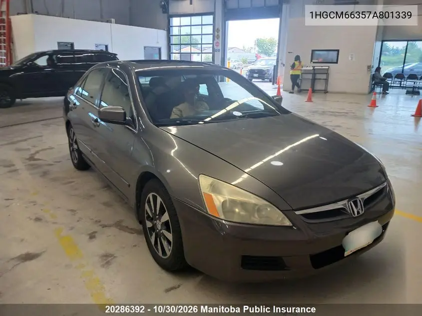HONDA ACCORD 2007, VIN 1HGCM66357A801339