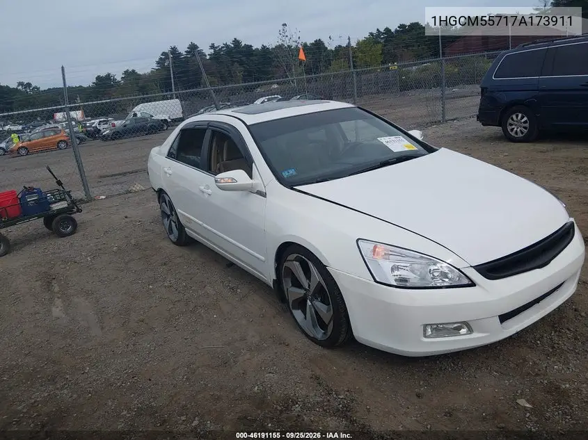 HONDA ACCORD 2007, VIN 1HGCM55717A173911