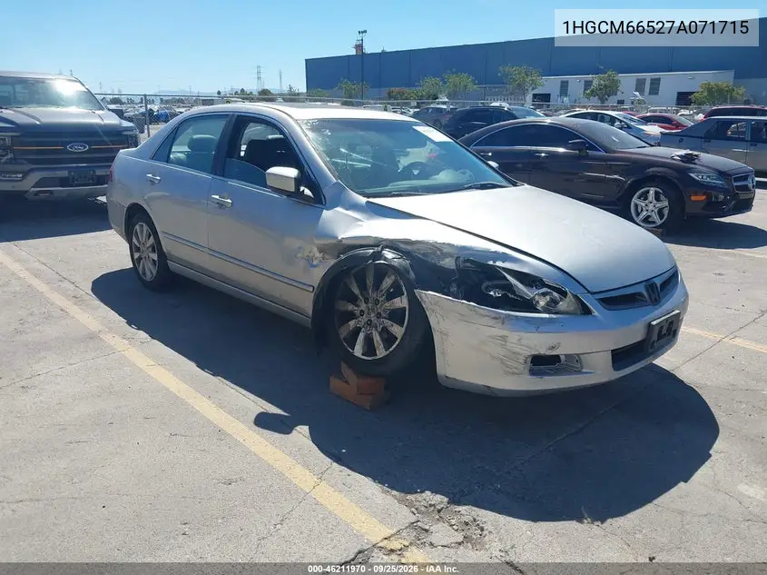 HONDA ACCORD 2007, VIN 1HGCM66527A071715