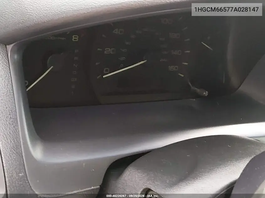 2007 HONDA ACCORD VIN 1HGCM66577A028147 — фото 7