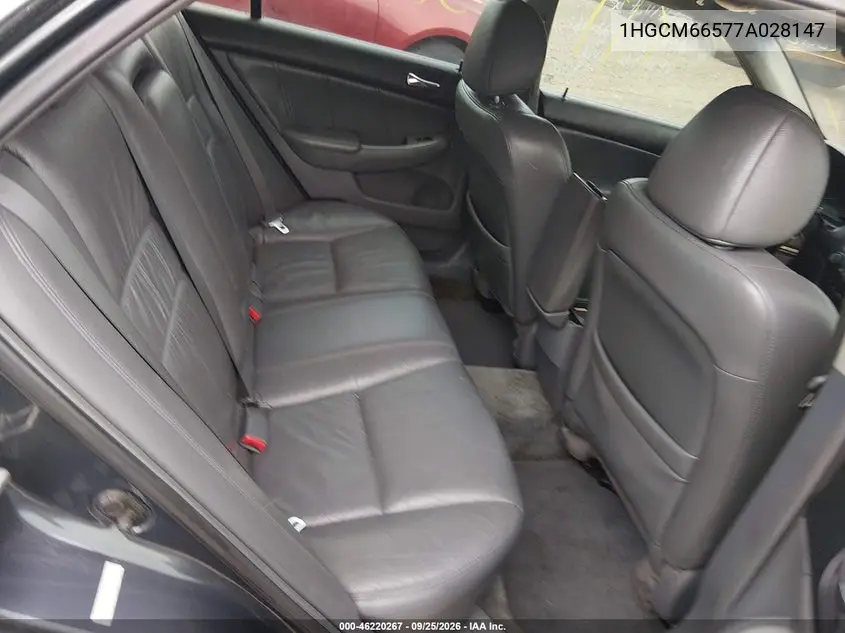 2007 HONDA ACCORD VIN 1HGCM66577A028147 — фото 8