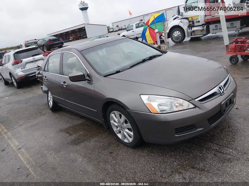 HONDA ACCORD 2007, VIN 1HGCM66567A006284