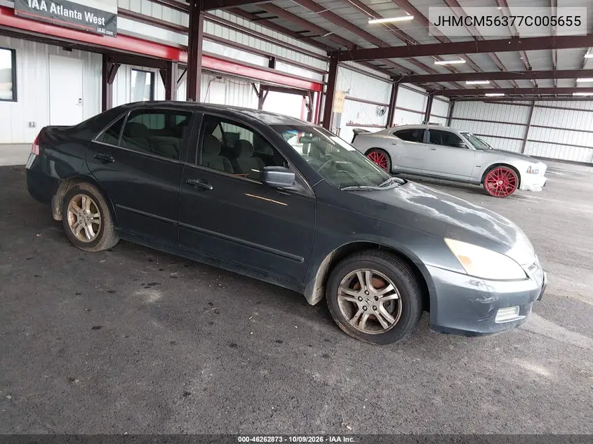 HONDA ACCORD 2007, VIN JHMCM56377C005655