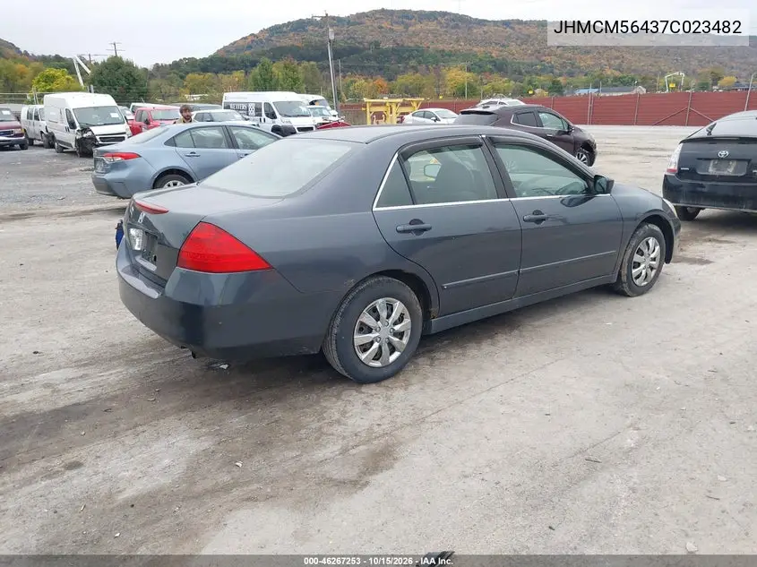 2007 HONDA ACCORD VIN JHMCM56437C023482 — фото 4